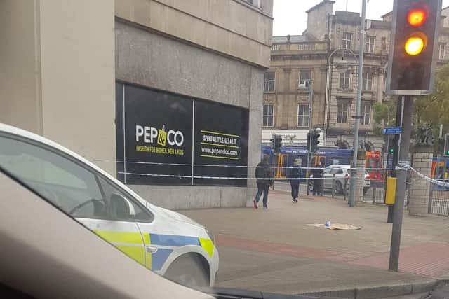 A man was attacked in Sheffield city centre last night