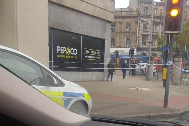 Two men have been arrested over an attack in Sheffield city centre