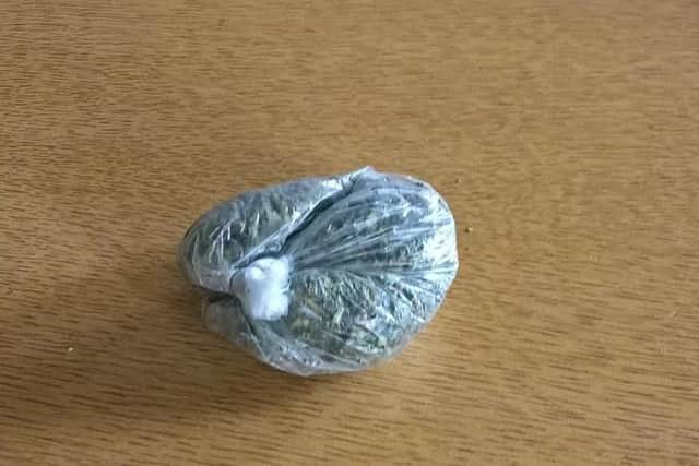 This bag containing the drug spice was found when police stopped and searched a man in Burngreave, Sheffield