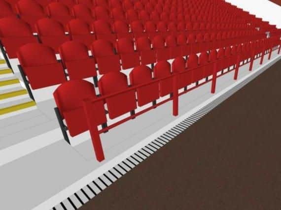 Artist's impression of the new seating