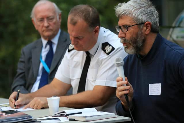 The Star's knife crime debate at the Winter Gardens in Sheffield in 2018. Speakers South Yorkshire Police Chief Constable Stephen Watson , South Yorkshire Police and Crime Commissioner - Dr Alan Billings, and Councillor Jim Steinke, Sheffield City Counci