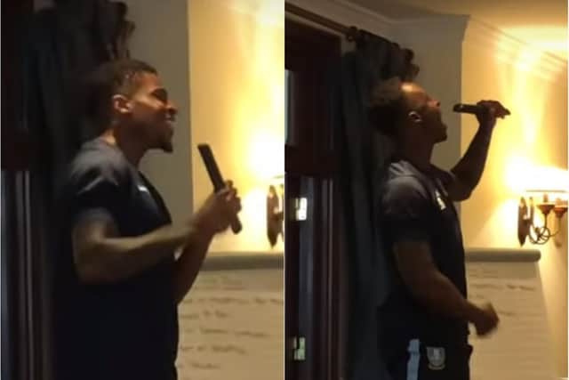 New signings Kadeem Harris and Moses Odubajo performed initiation songs in front of their new teammates.