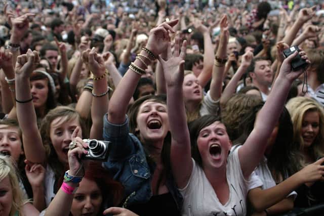 Fans at the early Tramlines festival