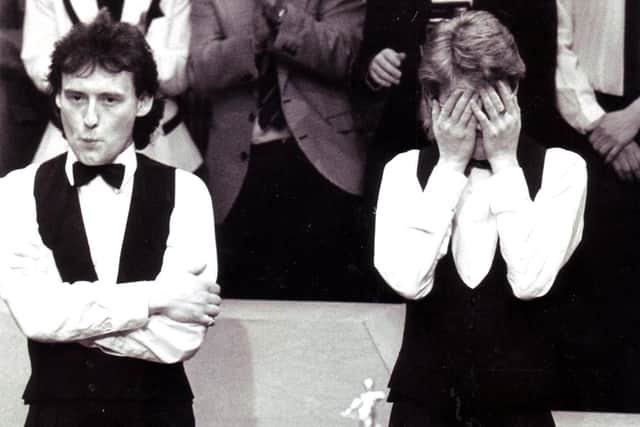 Jimmy White and Stephen Hendry pictured after the World Snooker Championship in 1990. Both will take part in the tournament.