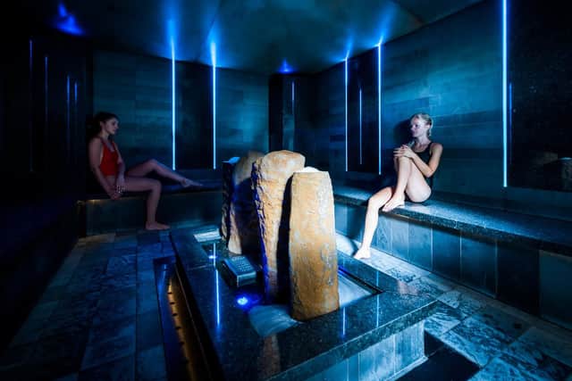There are 11 different thermal experiences to try, including the volcanic salt bath