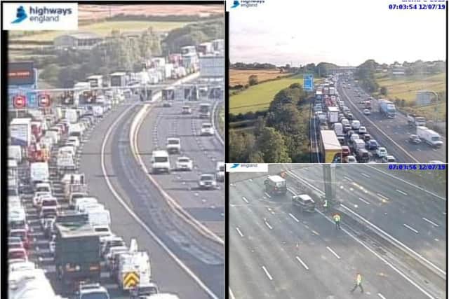A pile-up on the M1 is set to cause chaos this morning