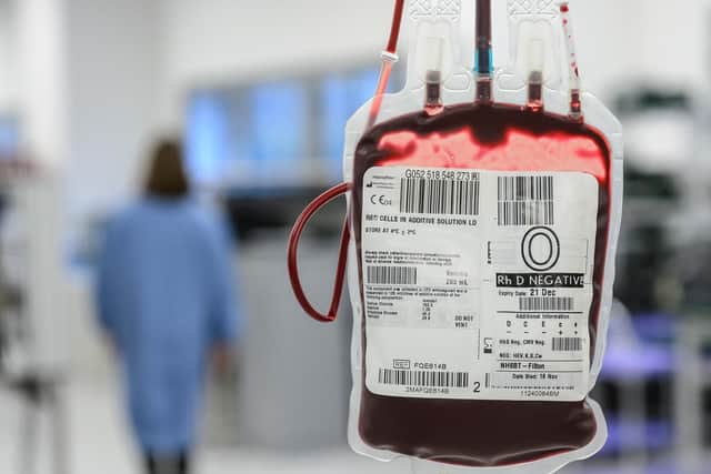 Blood donations are needed in Sheffield