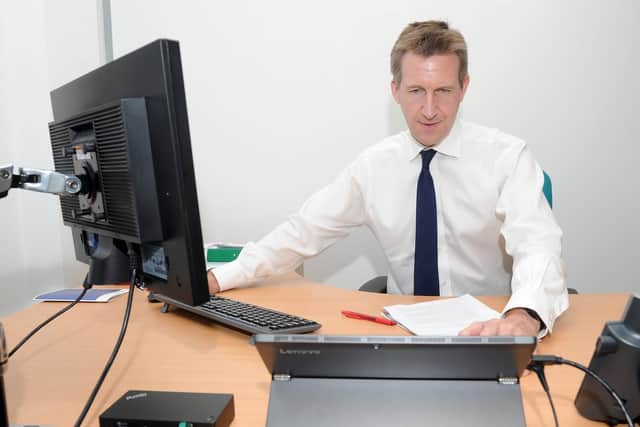 Sheffield City Region Mayor Dan Jarvis at his office on Broad Street West. Picture: Andy Roe/The Star/Doncaster Free Press