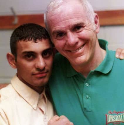 Naseem Hamed with Brendan Ingle in 1994