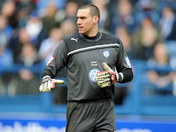 Stephen Bywater playing for Sheffield Wednesday in 2012.