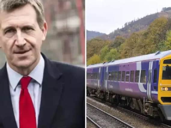 Dan Jarvis and train services.