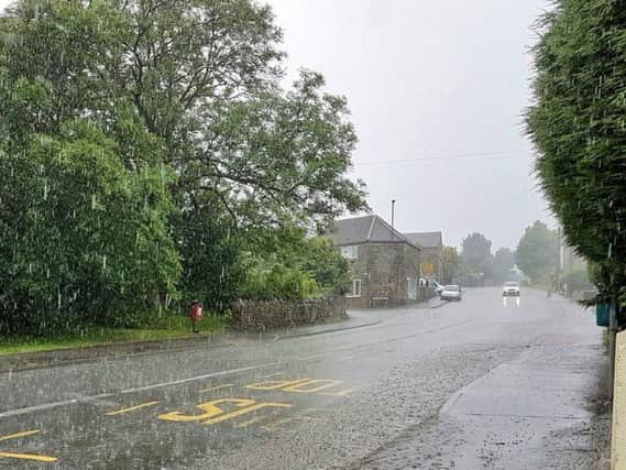 Rainfall in Eckington.