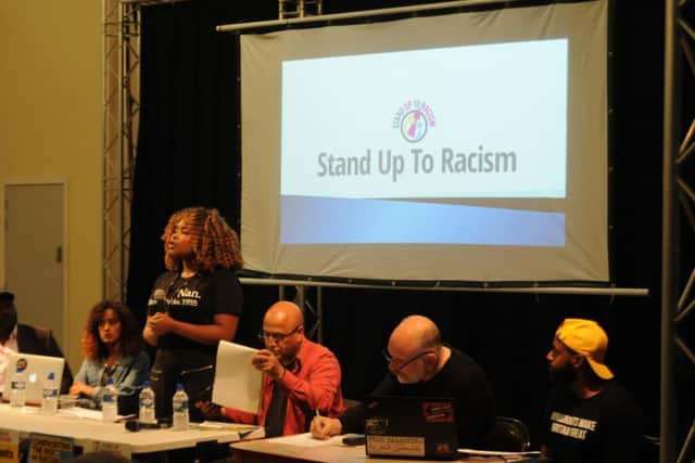 The panel at the Stand Up To Racism Summit.