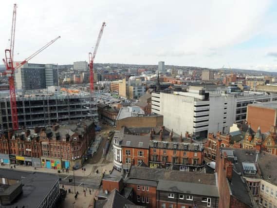 A view of the area of Sheffield city centre that will be redeveloped as part of Heart of the City 2. Picture: Andrew Roe.