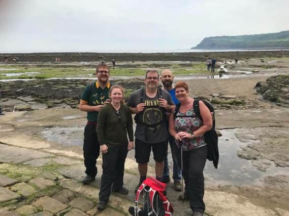 The team trekked from Scarborough to Whitby.