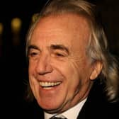 File photo showing nightclub owner Peter Stringfellow celebrating after he was granted a licence for his proposed club to be based in central Dublin. Stringfellow had died aged 77, a spokesman said. Photo: PA Wire