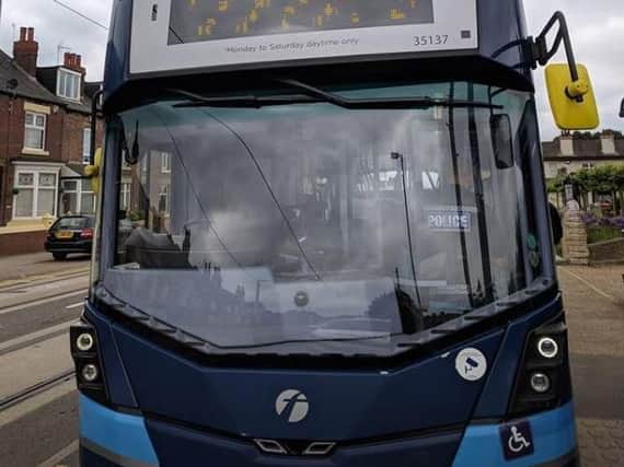 A police probe is under way into vandalism to a bus in Sheffield