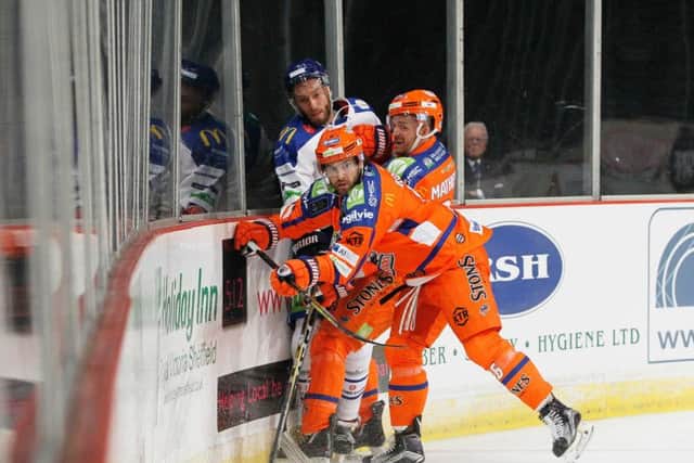 Steelers action shot, by Dean Woolley