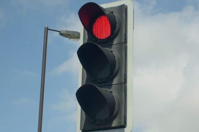 Traffic lights.