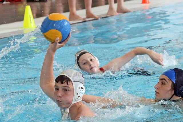 City of Sheffield Water Polo Academy v Hucknall Academy. Sheffield's Louis Russell, pictured