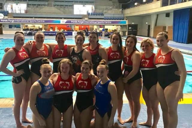 The City of Sheffield Water Polo Women's A team