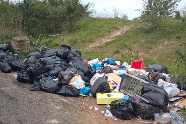 Rubbish was dumped in Hexthorpe, Doncaster
