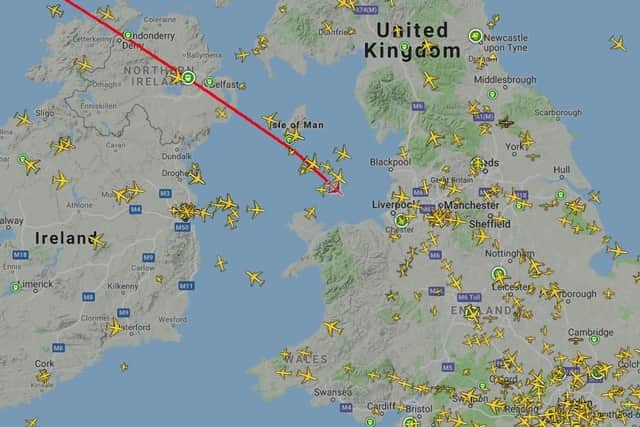 The flight landed safely at Heathrow Airport following a medical emergency on board. planefiner.net