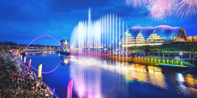 How the Great Exhibition of the North's water sculpture will look