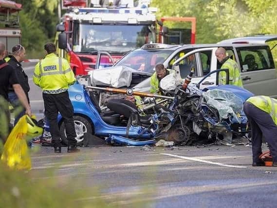 The aftermath of the crash. (Photo: Iain Ashmore).
