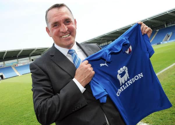 Martin Allen, pictured during a press conference at the Proact Stadium on Tuesday.