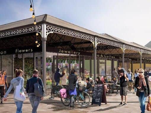 Artists' impression of the new Wool Market