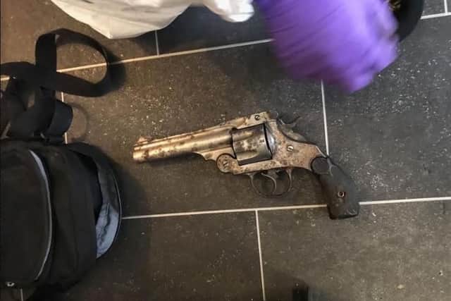 One of five firearms found in a house in Doncaster
