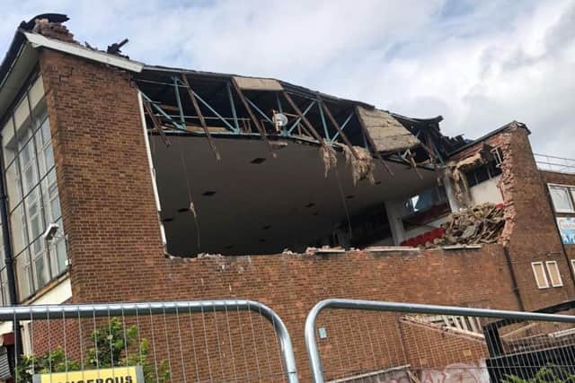 Demolition work has begun at the derelict Chapeltown Baths, on Burncross Road, Sheffield (Picture: Lewis Bacon)