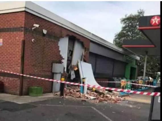 Thieves ripped an ATM from the wall of the Co-op on Worksop Road, Aston, last month