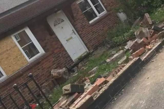 A police hunt is under way for the driver of a skip lorry involved in a crash in Doncaster