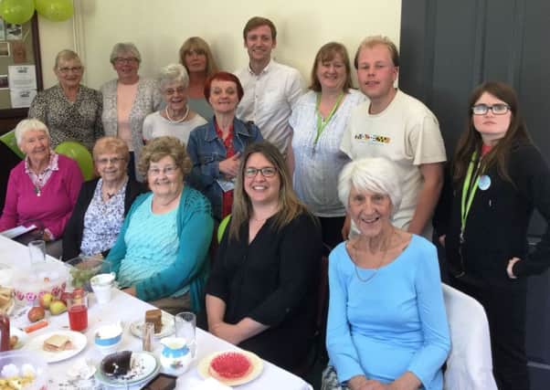 Lee Rowley, MP for North East Derbyshire, with Dronfield volunteers