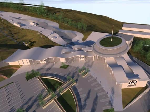 An architect's visual showing a new lodge at the former Ski Village site in Sheffield. Picture: EXTREME/aad