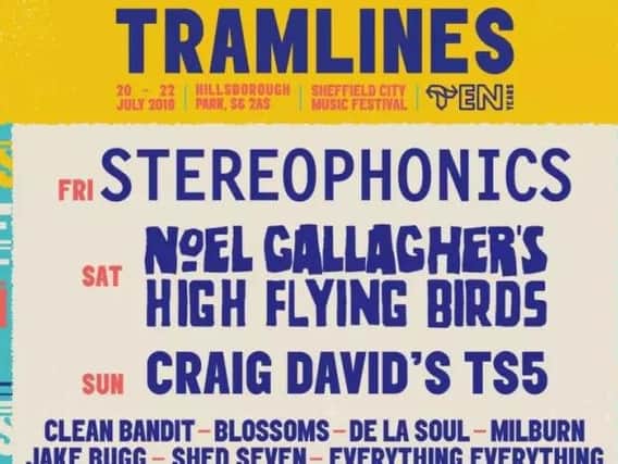 The stage times for the 2018 Tramlines festival have just been released