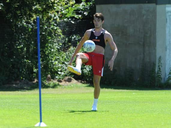 John Marquis in pre-season training for Rovers. Picture: Heather King