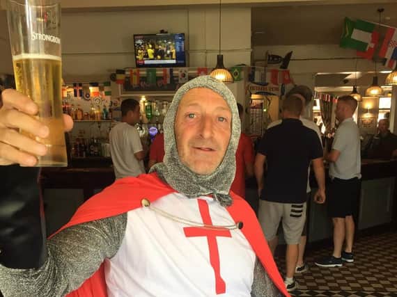 Doncaster England fan Terry Hill.