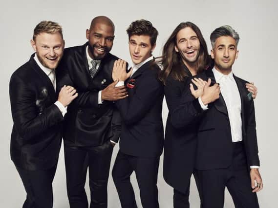 Doncaster Queer Eye star Tan France (far right) is up for four Emmy awards.