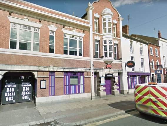 A man was assaulted both inside and outside Flares on Hall Gate in Doncaster town centre