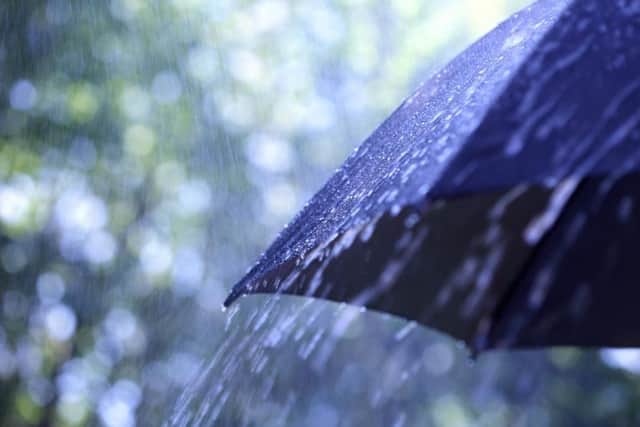 Scattered showers are expected on Tuesday, with isolated thundery showers possible