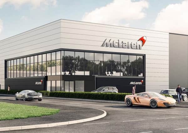 A McLaren factory is taking shape on the Advanced Manufacturing Park in Rotherham.