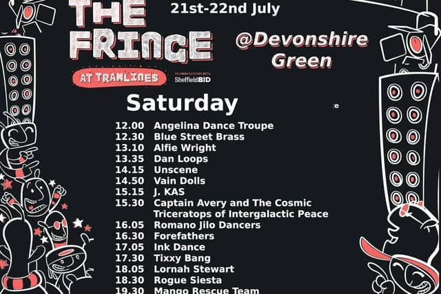 The Fringe at Tramlines - Saturday line up and stage times