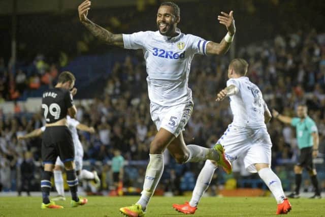 Kyle Bartley during his loan at Leeds United.