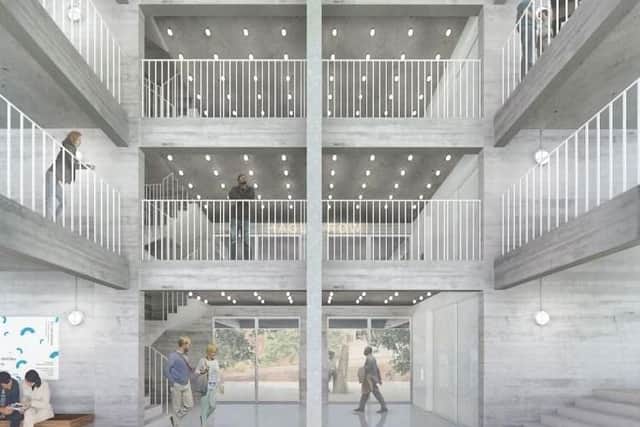 How the new arts centre will look inside. Picture: Carmody Groarke