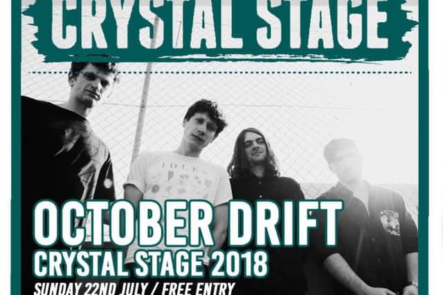 October Drift headline the Crystal Stage on Sunday, July 22.