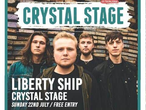 Liberty Ship play Crystal Stage on Sunday, July 22.