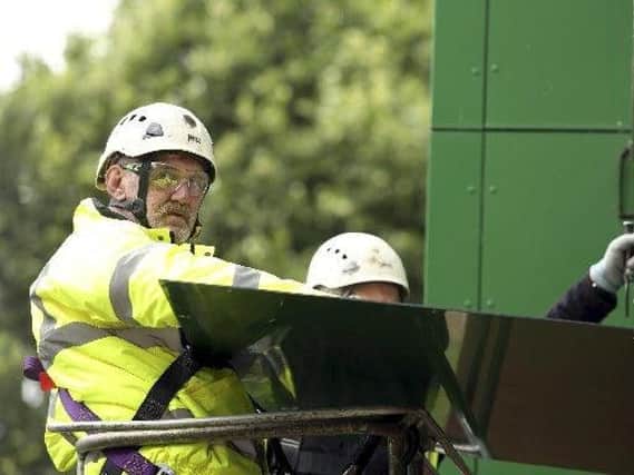 The council said the new cladding will be up as soon as possible